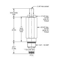 Direct acting relief valve A02B2PZN Direct acting relief valve A02B2PZN