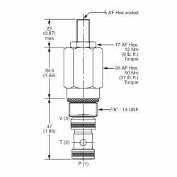 Pilot operated ventable relief valve A04H3PZN Pilot operated ventable relief valve A04H3PZN
