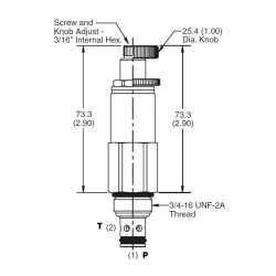 Direct acting relief valve RDH082S50 Direct acting relief valve RDH082S50