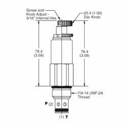Direct acting differential area relief valve RDH103S10 Direct acting differential area relief valve RDH103S10