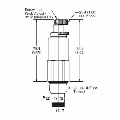 Direct acting differential area relief valve RDH103S10 Direct acting differential area relief valve RDH103S10